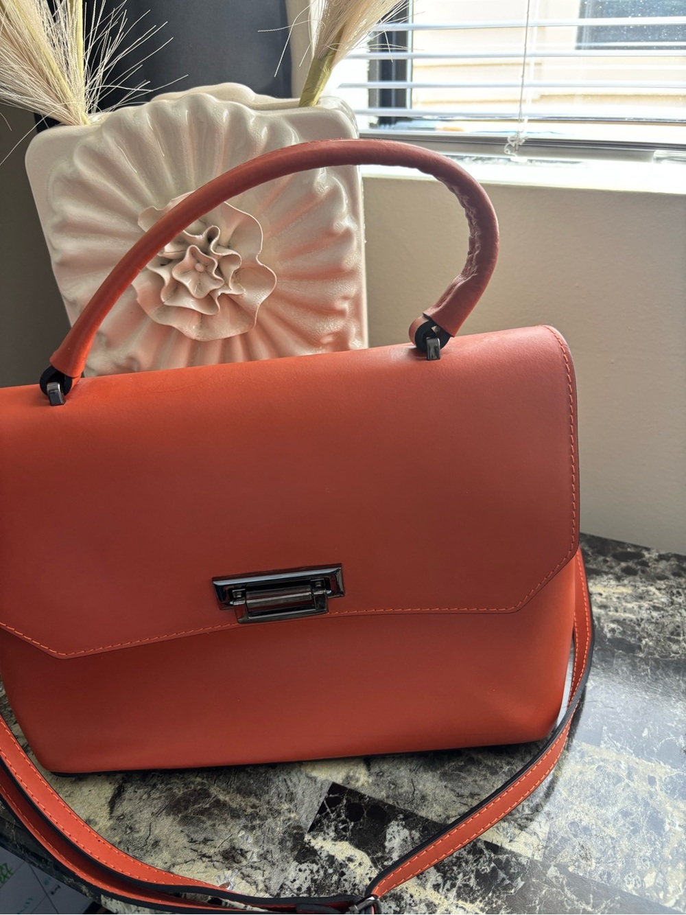 Luana Ferracuti Italian Beautiful Leather Shoulder Handbag